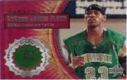 2003-04 Upper Deck Hardcourt LeBron James Floor #LB3 LeBron James/Green JSY Black Headband