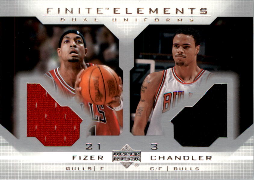2003-04 Upper Deck Finite Elements Jerseys #FS21 Marcus Fizer/Tyson Chandler
