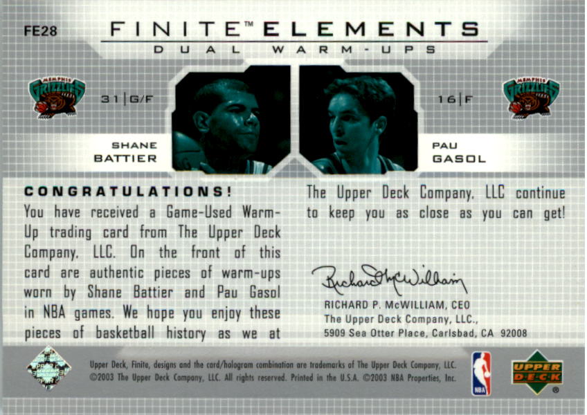 Richard Jefferson & Kenyon Martin Upper Deck Finite Elements