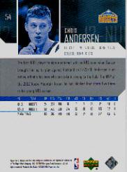 2003-04 Upper Deck #54 Chris Anderson back image
