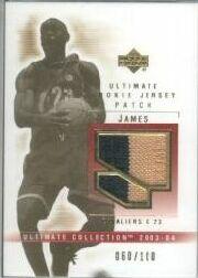 2003-04 Ultimate Collection Patches #LJ LeBron James