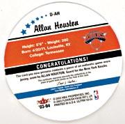 2003-04 Ultra Roundball Discs Game Used #RDAH Allan Houston back image