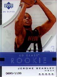 2003-04 UD Glass #71 Jerome Beasley RC