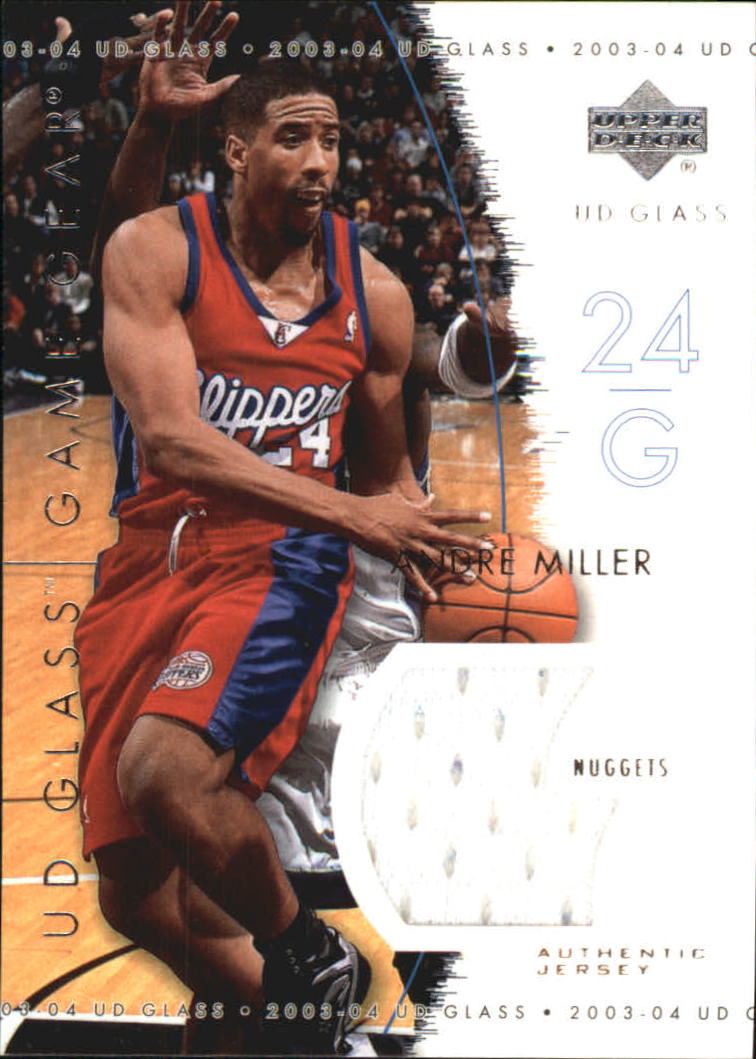 2003-04 UD Glass Game Gear #GGAN Andre Miller