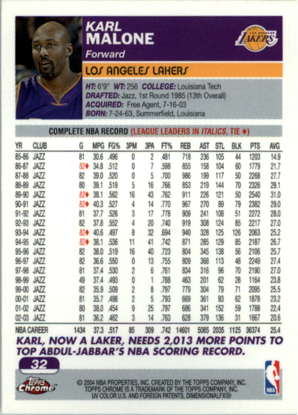 A2259- 2003-04 Topps Chrome Bk #s 1-165 +Inserts -You Pick- 15+ FREE US SHIP - Picture 53 of 284