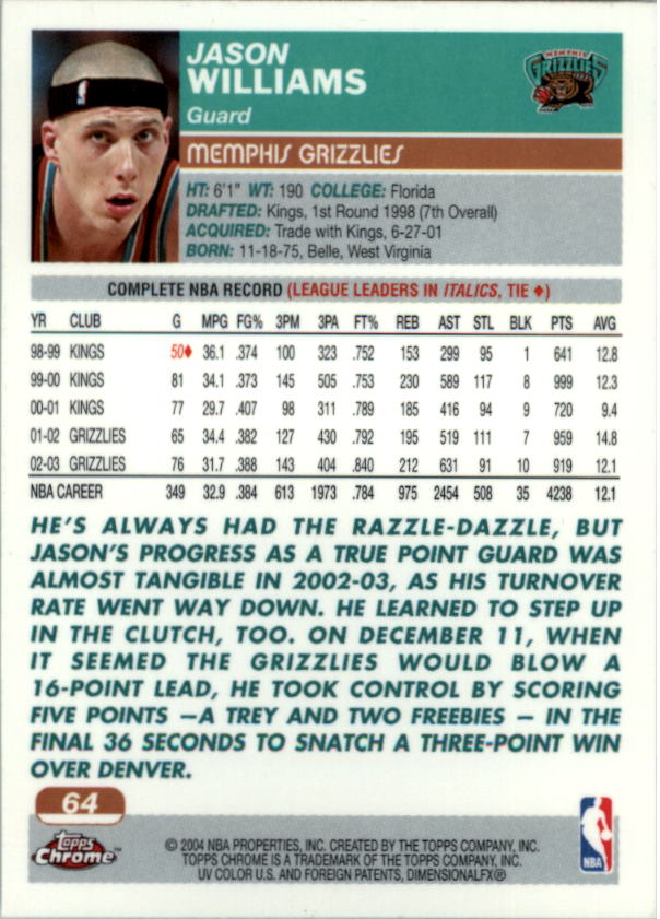 A2259- 2003-04 Topps Chrome Bk #s 1-165 +Inserts -You Pick- 15+ FREE US SHIP - Picture 108 of 284