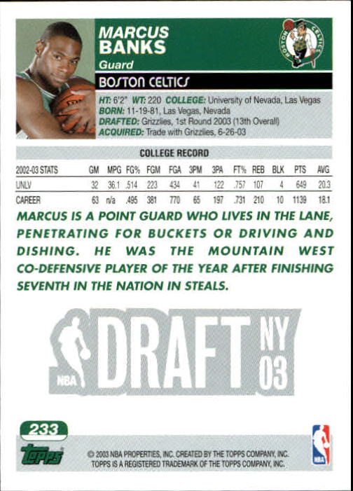 B1713- 2003-04 Topps Collection Bk Card #s 201-265 -You Pick- 15+ FREE US SHIP - Picture 56 of 92
