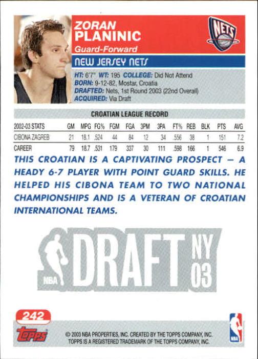 B1713- 2003-04 Topps Collection Bk Card #s 201-265 -You Pick- 15+ FREE US SHIP - Picture 72 of 92