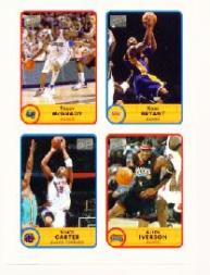 2003-04 Bazooka Four on One Stickers #2 Tracy McGrady/Kobe Bryant/Vince Carter/Allen Iverson