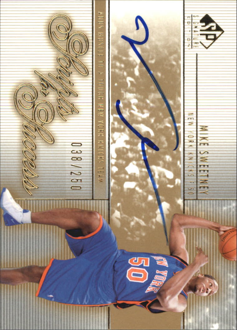 2003-04 SP Signature Edition Scripts for Success #MS Mike Sweetney