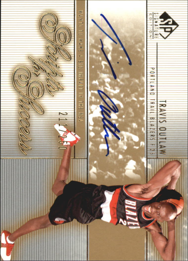 2003-04 SP Signature Edition Scripts for Success #TO Travis Outlaw