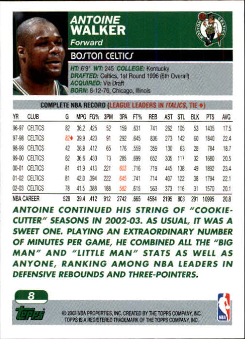 B1545- 2003-04 Topps Erste Ausgabe BK Karten 1-249 -du Pick- 15 + Gratis US Ship - Bild 7 von 315