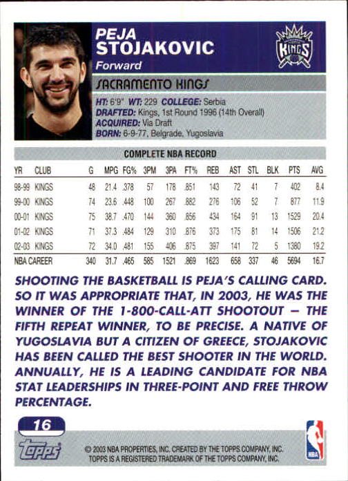B1545- 2003-04 Topps Erste Ausgabe BK Karten 1-249 -du Pick- 15 + Gratis US Ship - Bild 11 von 315