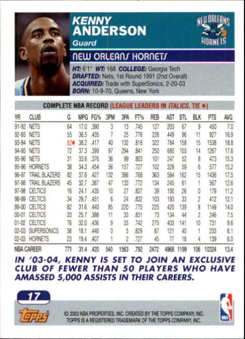 B1545- 2003-04 Topps Erste Ausgabe BK Karten 1-249 -du Pick- 15 + Gratis US Ship - Bild 13 von 315