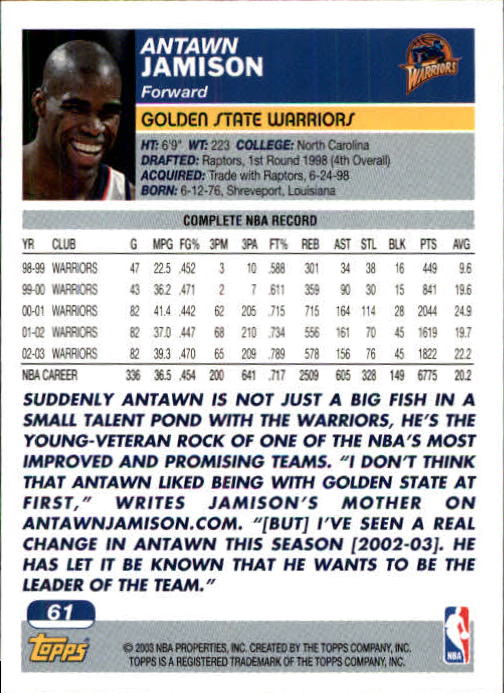 B1545- 2003-04 Topps Erste Ausgabe BK Karten 1-249 -du Pick- 15 + Gratis US Ship - Bild 57 von 315