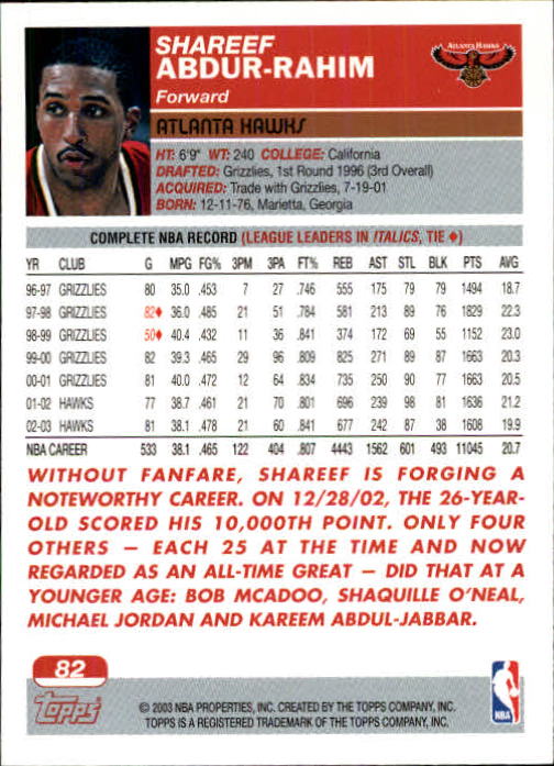 B1545- 2003-04 Topps Erste Ausgabe BK Karten 1-249 -du Pick- 15 + Gratis US Ship - Bild 97 von 315
