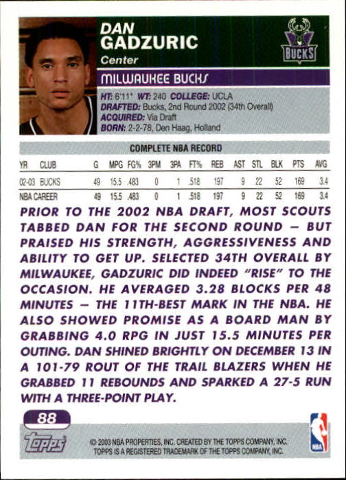 B1545- 2003-04 Topps Erste Ausgabe BK Karten 1-249 -du Pick- 15 + Gratis US Ship - Bild 105 von 315
