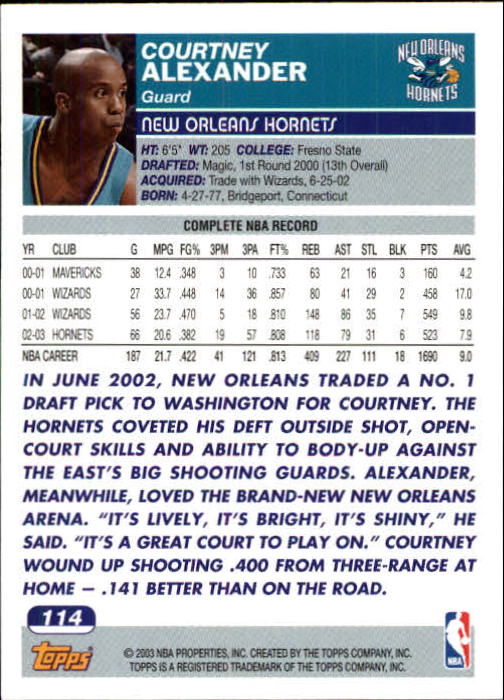 B1545- 2003-04 Topps Erste Ausgabe BK Karten 1-249 -du Pick- 15 + Gratis US Ship - Bild 133 von 315