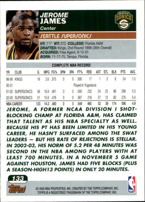 B1545- 2003-04 Topps Erste Ausgabe BK Karten 1-249 -du Pick- 15 + Gratis US Ship - Bild 165 von 315