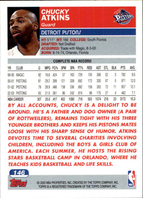 B1545- 2003-04 Topps Erste Ausgabe BK Karten 1-249 -du Pick- 15 + Gratis US Ship - Bild 185 von 315