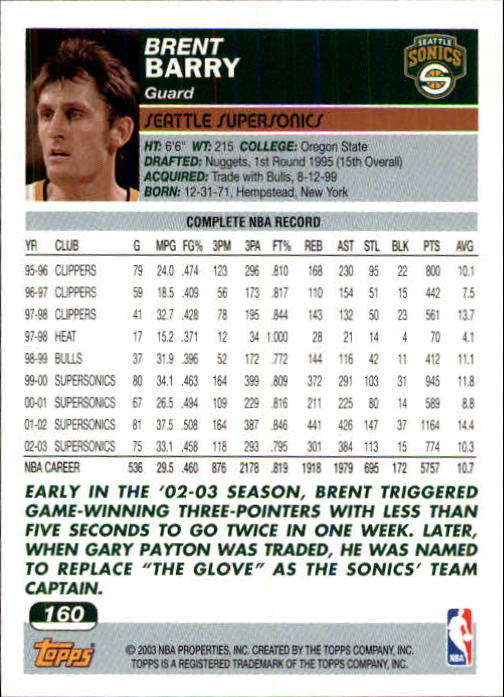 B1545- 2003-04 Topps Erste Ausgabe BK Karten 1-249 -du Pick- 15 + Gratis US Ship - Bild 207 von 315