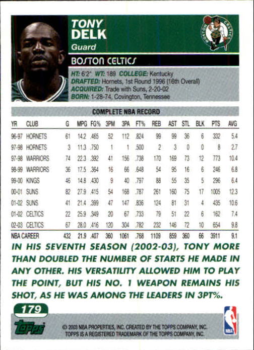 B1545- 2003-04 Topps Erste Ausgabe BK Karten 1-249 -du Pick- 15 + Gratis US Ship - Bild 239 von 315