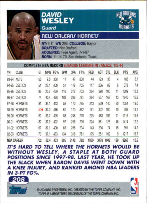 B1545- 2003-04 Topps Erste Ausgabe BK Karten 1-249 -du Pick- 15 + Gratis US Ship - Bild 285 von 315