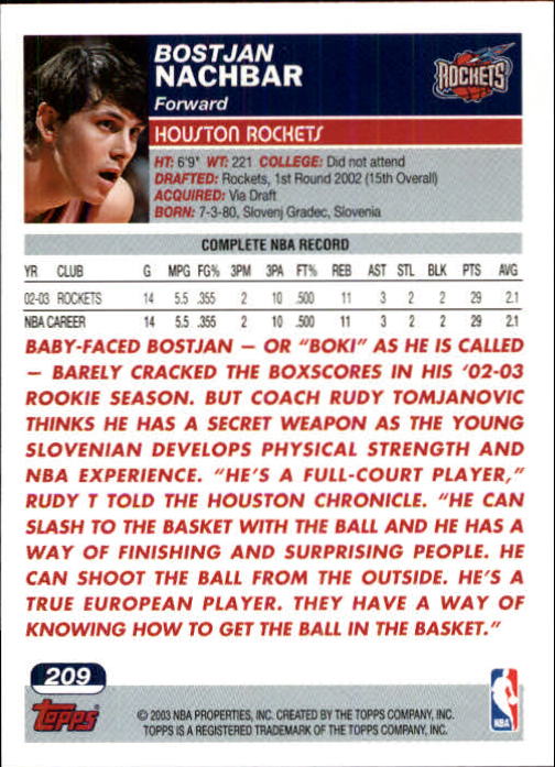 B1545- 2003-04 Topps Erste Ausgabe BK Karten 1-249 -du Pick- 15 + Gratis US Ship - Bild 287 von 315