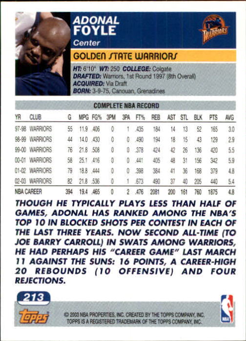 B1545- 2003-04 Topps Erste Ausgabe BK Karten 1-249 -du Pick- 15 + Gratis US Ship - Bild 295 von 315
