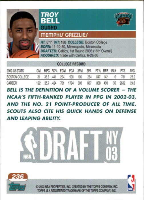B1545- 2003-04 Topps Erste Ausgabe BK Karten 1-249 -du Pick- 15 + Gratis US Ship - Bild 307 von 315