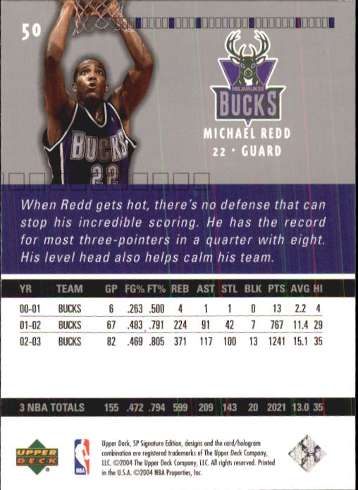 2003-04 SP Signature Edition #50 Michael Redd