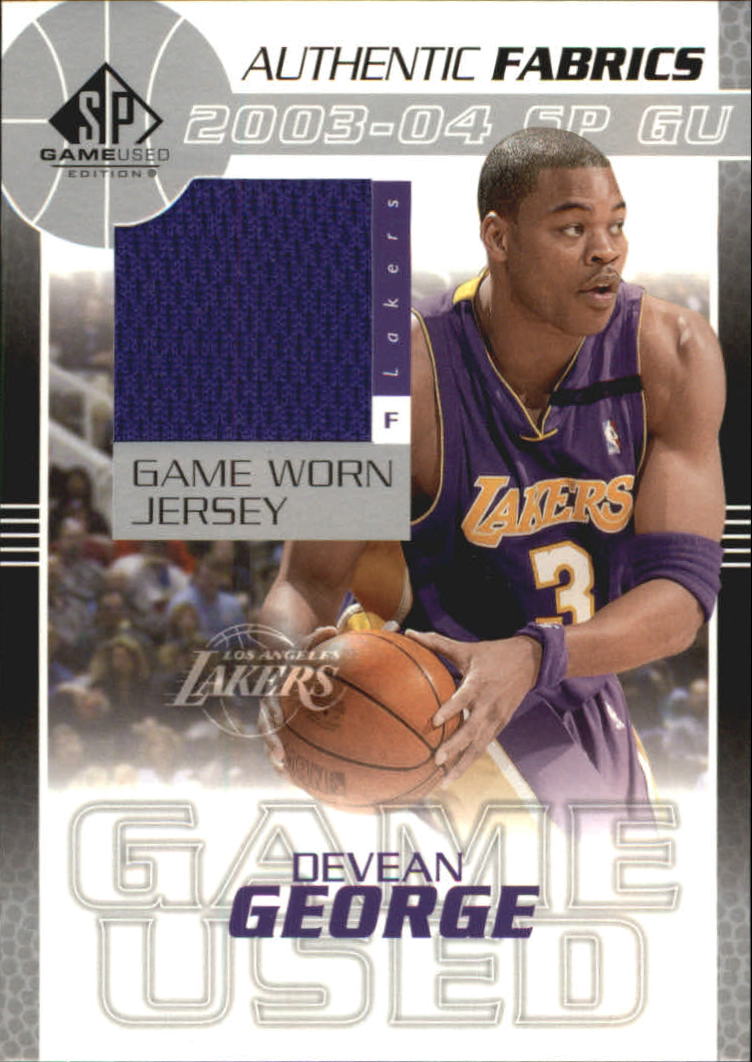 2003-04 SP Game Used Authentic Fabrics #DGJ Devean George