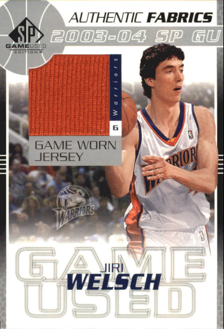 2003-04 SP Game Used Authentic Fabrics #JWJ Jiri Welsch