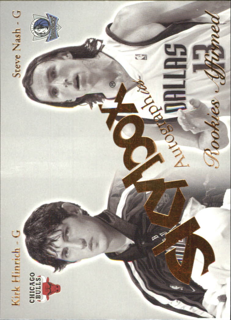 2003-04 SkyBox Autographics Rookies Affirmed #11 Kirk Hinrich/Steve Nash