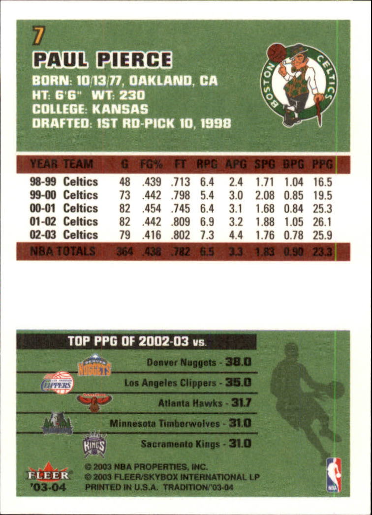 Paul Pierce cards (1999-2021) Celtics Nets - You Choose - Bild 125 von 360