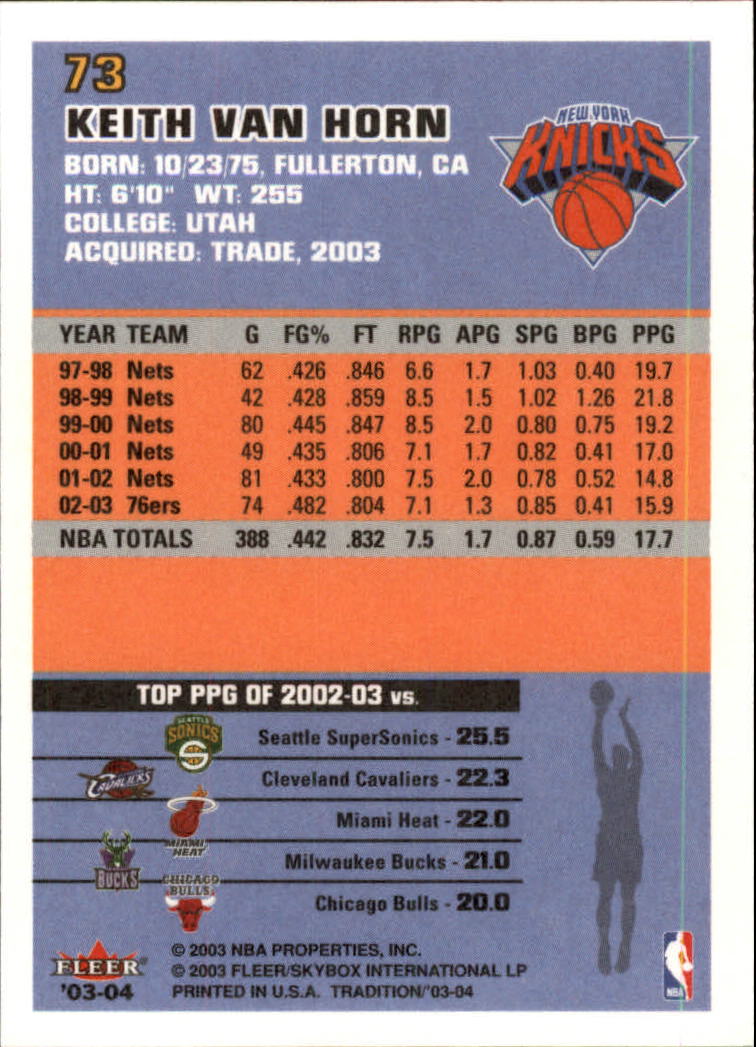 B4153- 2003-04 Fleer Tradition BK Karten + Einsätze -du Pick- 15 + Gratis US - Bild 71 von 248