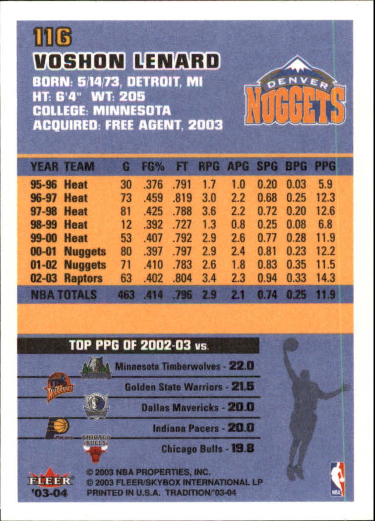 B4153- 2003-04 Fleer Tradition BK Karten + Einsätze -du Pick- 15 + Gratis US - Bild 103 von 248