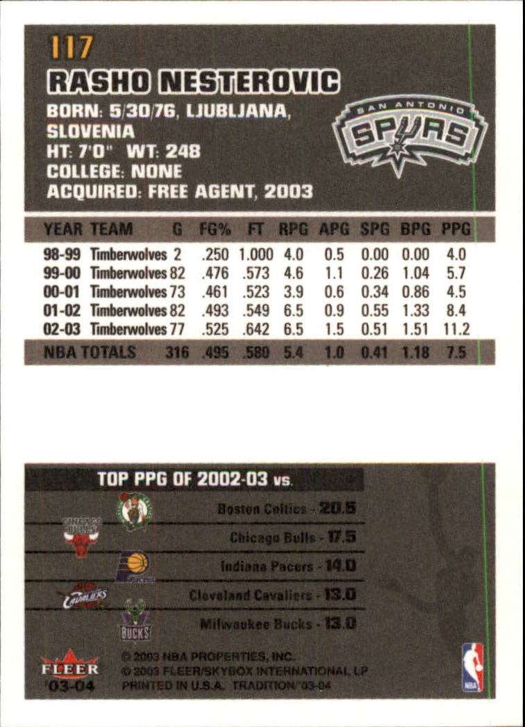 B4153- 2003-04 Fleer Tradition BK Karten + Einsätze -du Pick- 15 + Gratis US - Bild 105 von 248