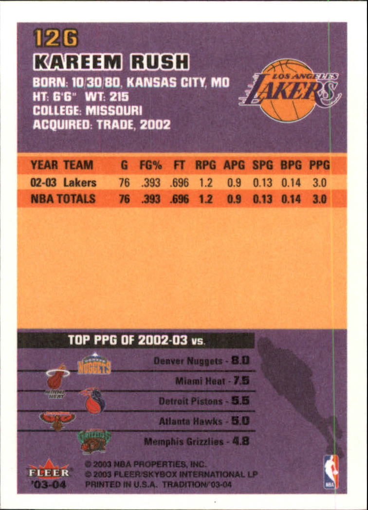 B4153- 2003-04 Fleer Tradition BK Karten + Einsätze -du Pick- 15 + Gratis US - Bild 113 von 248