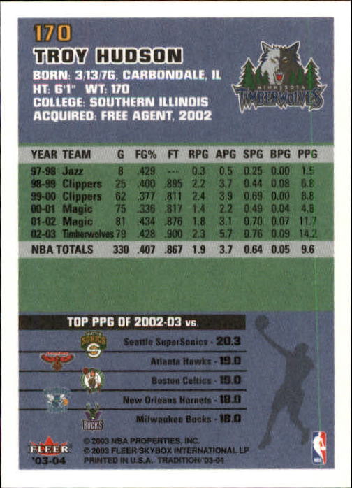 B4153- 2003-04 Fleer Tradition BK Karten + Einsätze -du Pick- 15 + Gratis US - Bild 157 von 248