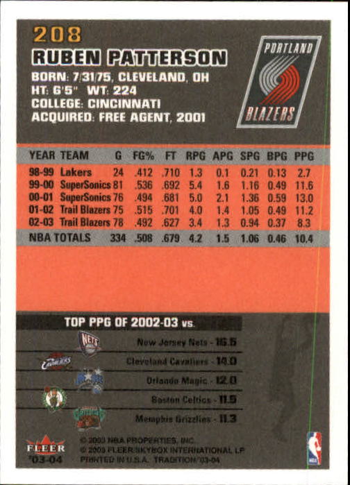 B4153- 2003-04 Fleer Tradition BK Karten + Einsätze -du Pick- 15 + Gratis US - Bild 187 von 248