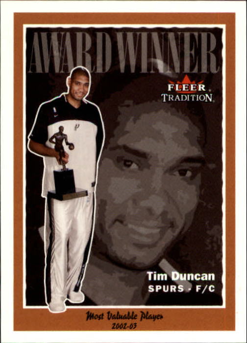 2003-04 Fleer Tradition #221 Tim Duncan AW