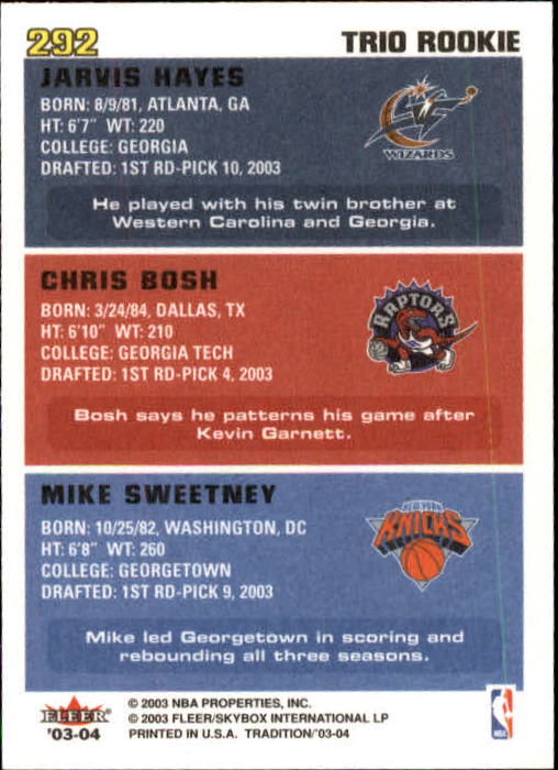 B4153- 2003-04 Fleer Tradition BK Karten + Einsätze -du Pick- 15 + Gratis US - Bild 241 von 248