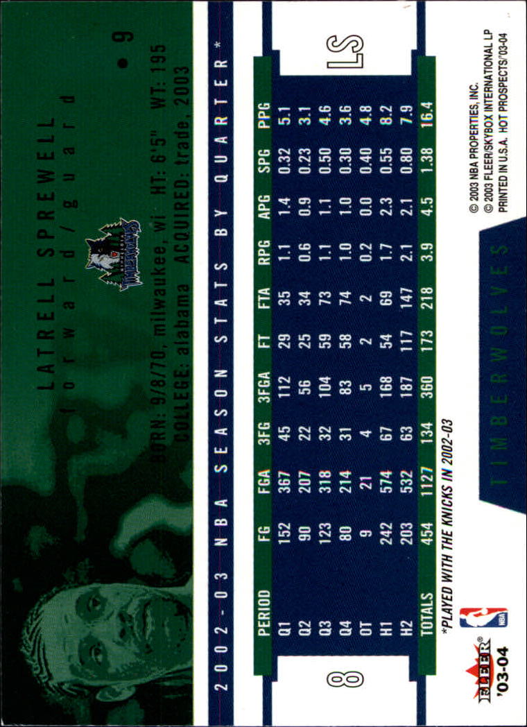 2003/2004 Hoops Hot Prospects Basketball - Picture 19 of 161