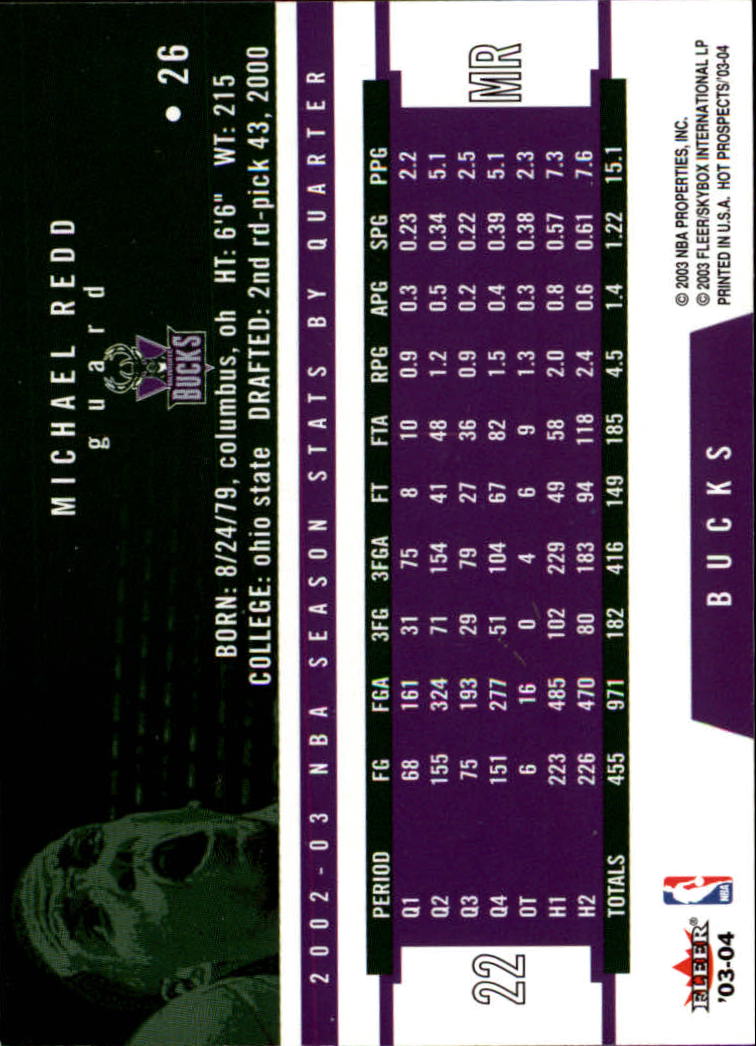 2003/2004 Hoops Hot Prospects Basketball - Picture 53 of 161