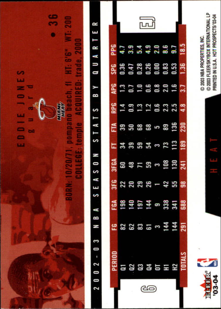 2003/2004 Hoops Hot Prospects Basketball - Picture 73 of 161