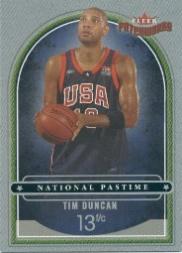 2003-04 Fleer Patchworks National Pastime #6 Tim Duncan