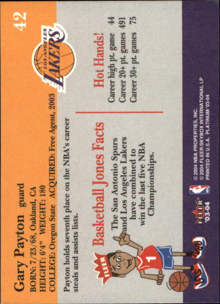 Gary Payton cards (1991-2022) Sonics Heat Lakers Bucks - You Choose - Picture 201 of 258