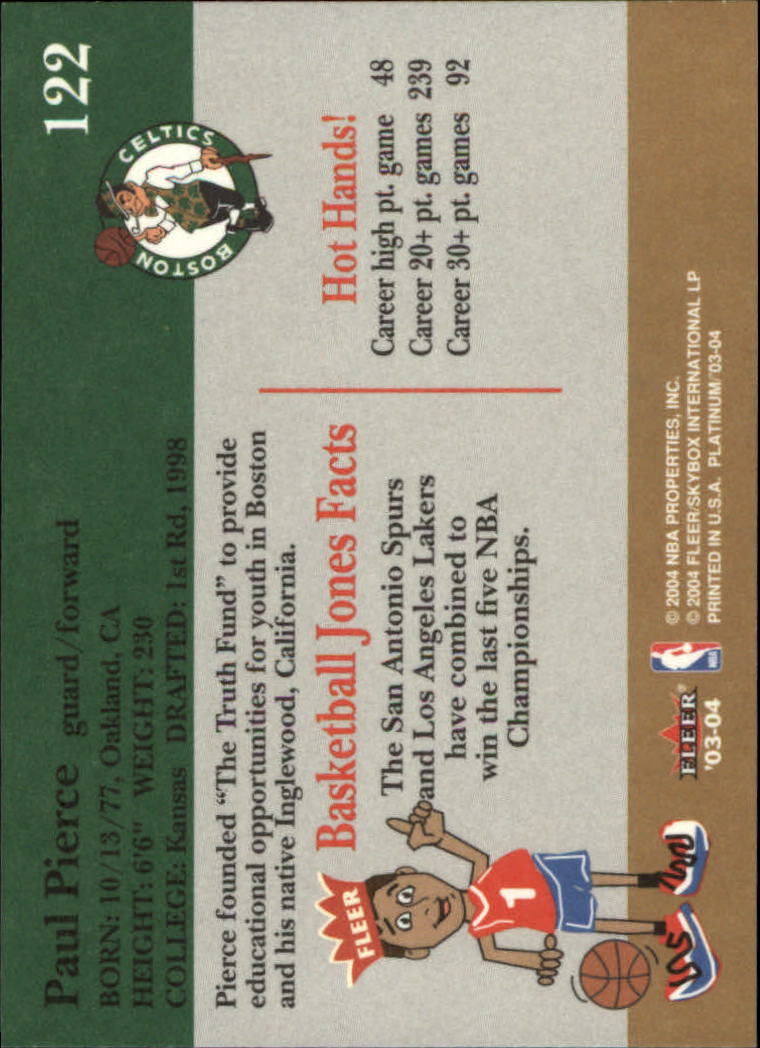 Paul Pierce cards (1999-2021) Celtics Nets - You Choose - Bild 121 von 360
