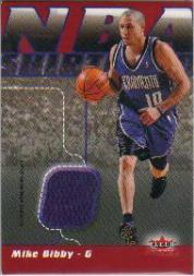 2003-04 Fleer Focus NBA Shirtified Jerseys 150 #NSMB Mike Bibby